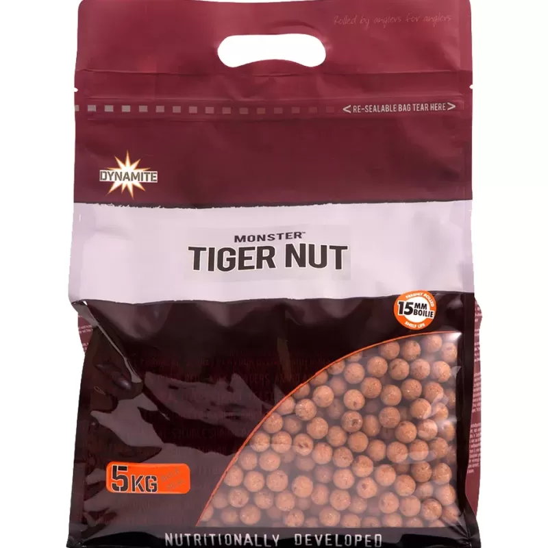 Dynamite Baits Monster Tiger Nut Shelf Life Boilies, Size: 15mm, Weight: 5kg<Specialist Bait & Additives