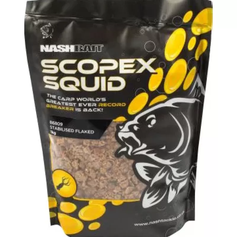 Nash Scopex Squid Stabilised Flake 1kg<Carp Bait & Additives