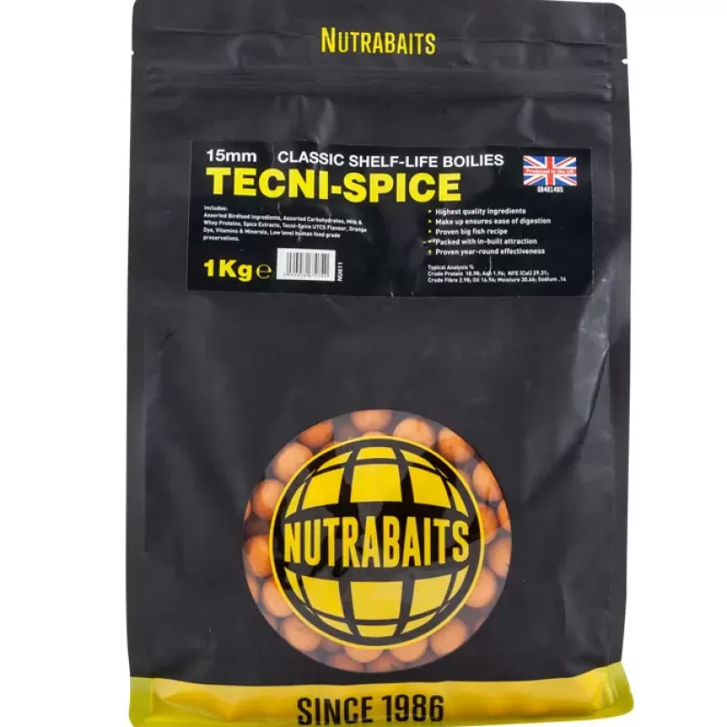 Nutrabaits Tecni-Spice Shelf-Life Boilies<Carp Bait & Additives