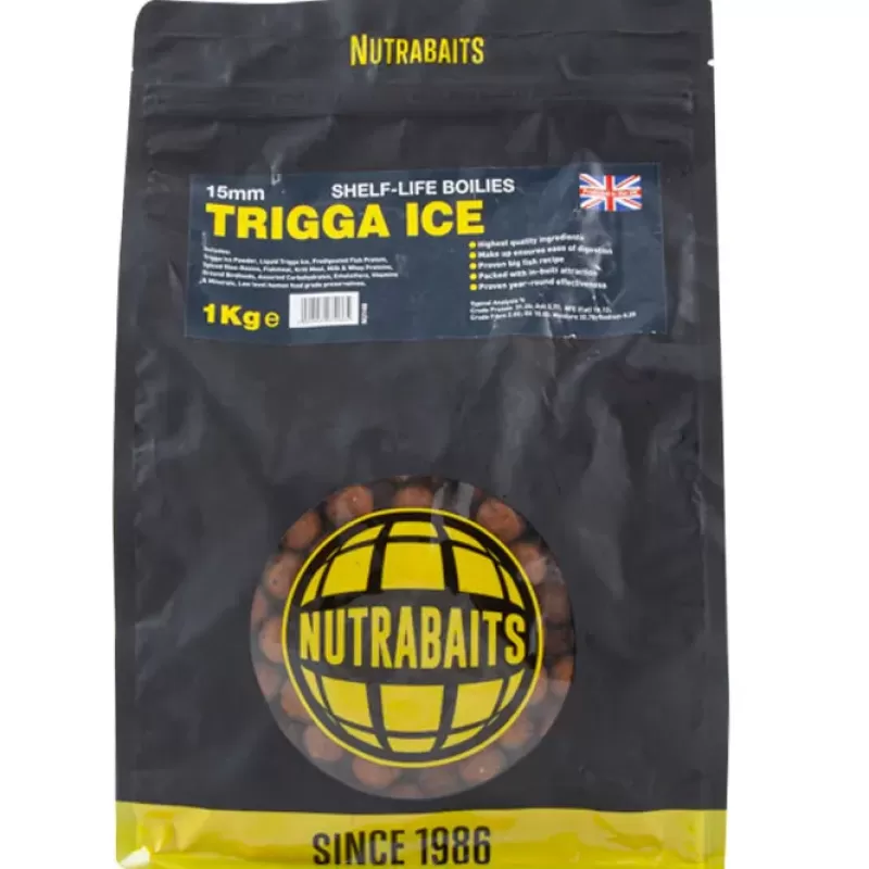 Nutrabaits Trigga Ice Shelf Life Boilies<Carp Bait & Additives