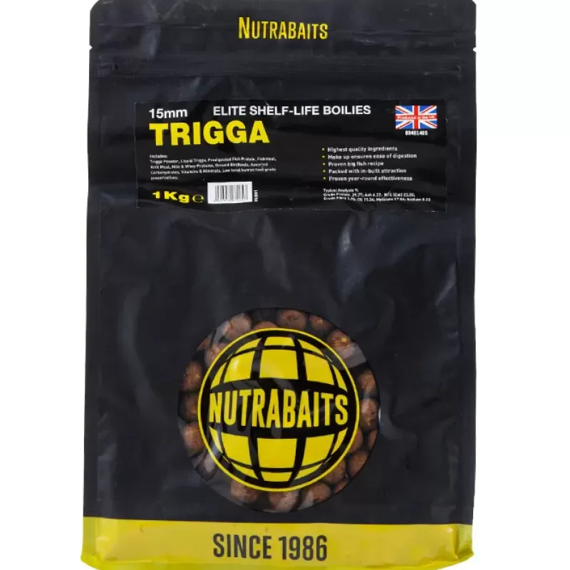 Nutrabaits Trigga Shelf Life Boilies<Carp Bait & Additives