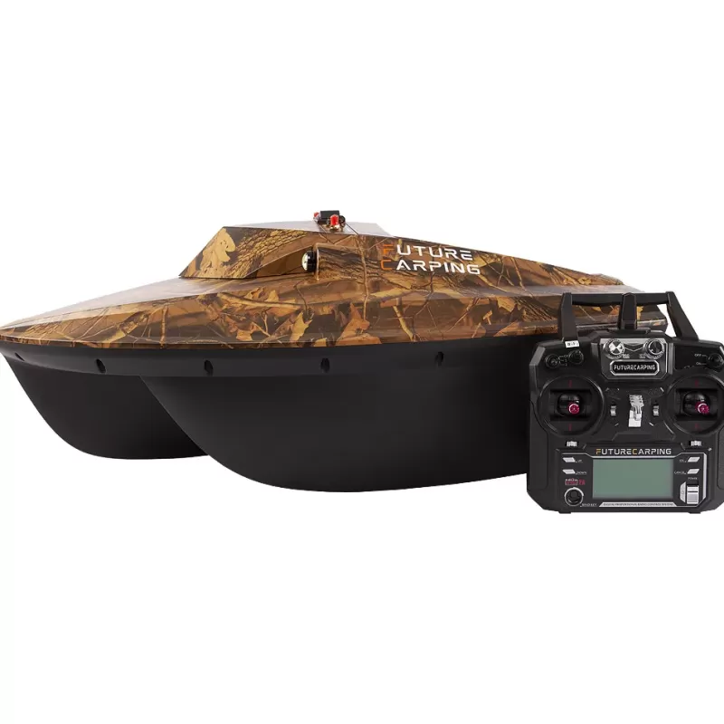 Future Carping V60 Camo Fishing Bait Boat with GPS & Fish Finder<Specialist Bait Boats