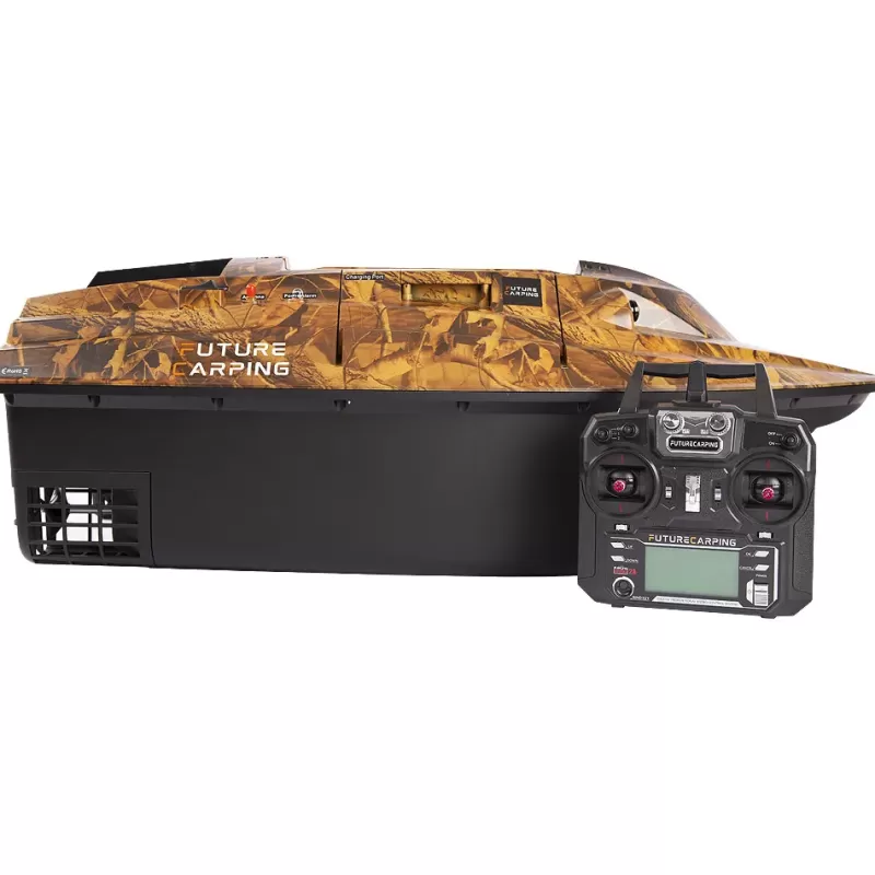 Future Carping V80 Camo Fishing Bait Boat with GPS & Fish Finder<Specialist Bait Boats
